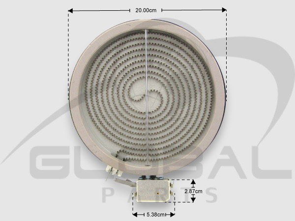 Gallery image 1 of ΕΣΤΙΑ ΚΟΥΖΙΝΑΣ ΚΕΡΑΜΙΚΗ 200ΜΜ 1700W WHIRLPOOL 481231018889