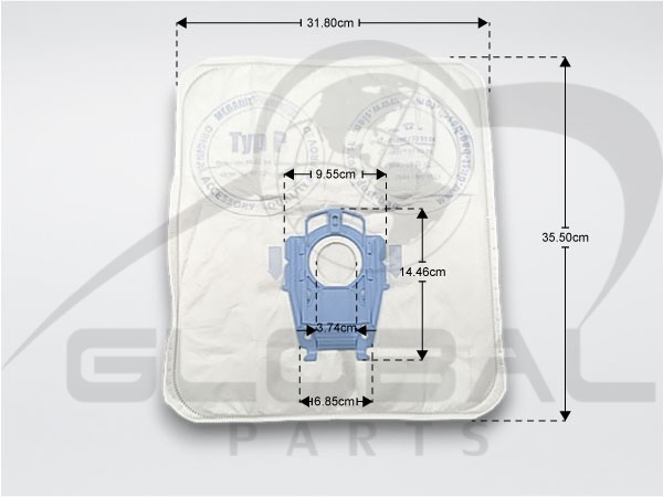 Gallery image 2 of ΣΑΚΟΥΛΑ ΣΚΟΥΠΑΣ SIEMENS BOSCH TYPE P MICRO ORIGINAL 00468264 SET 4 ΤΕΜ + 1 ΦΙΛΤΡΟ