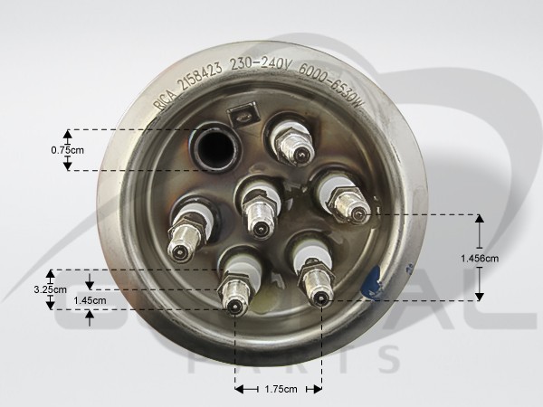 Gallery image 2 of ΑΝΤΙΣΤΑΣΗ ΜΠΟΙΛΕΡ ΕΠΑΓΓ.ΠΛ.ΠΙΑΤΩΝ 6000W 220/380V