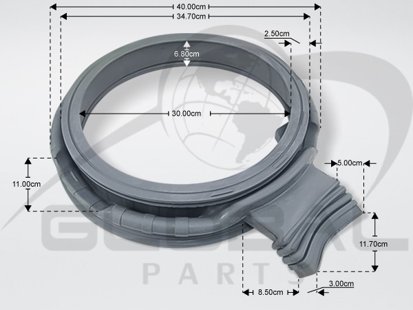 Gallery image 1 of ΛΑΣΤΙΧΟ ΠΟΡΤΑΣ ΠΛΥΝΤΗΡΙΟΥ ΡΟΥΧΩΝ SAMSUNG DC64-03723A