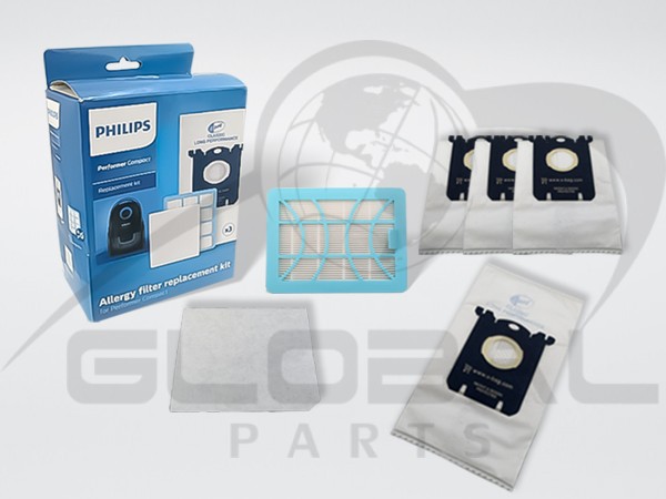 Gallery image 1 of ΦΙΛΤΡΟ ΣΚΟΥΠΑΣ PHILIPS SET HEPA FC8074