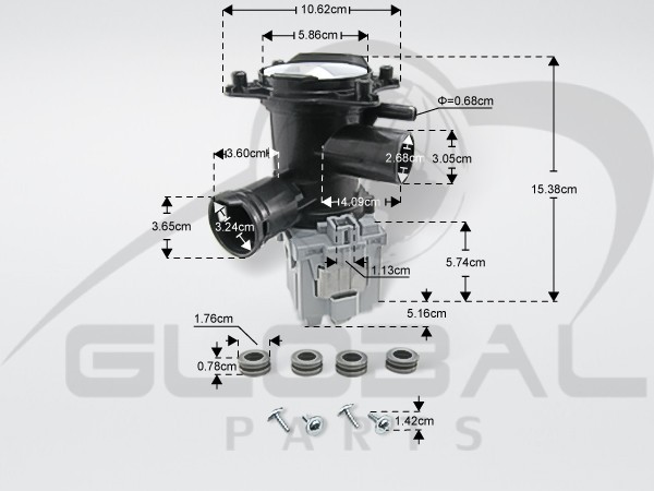 Gallery image 1 of ΑΝΤΛΙΑ ΠΛΥΝΤΗΡΙΟY ΡΟΥΧΩΝ  SIEMENS BOSCH 00144971 00145338