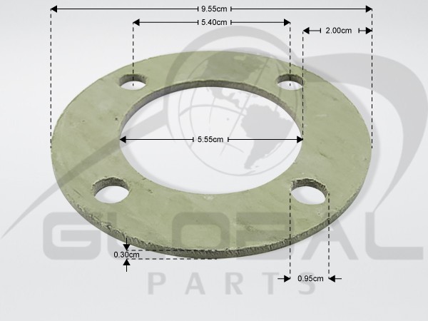 Gallery image 1 of ΦΛΑΝΤΖΑ ΑΝΤΙΣΤΑΣΗΣ Φ95Χ56Χ3ΜΜ