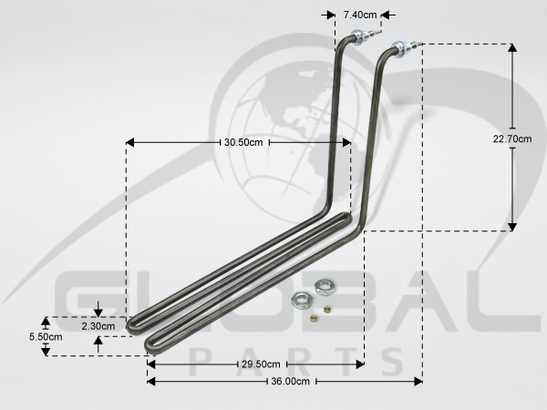 Gallery image 1 of ΑΝΤΙΣΤΑΣΗ ΕΠΑΓΓ.ΦΡΙΤΕΖΑΣ ELFRAMO-KOMEL 1500W 220V