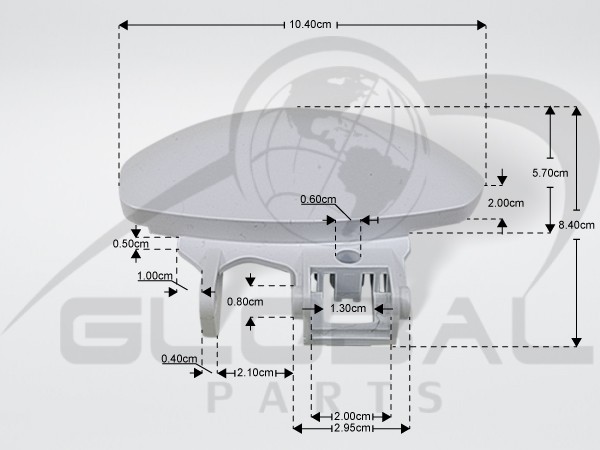 Gallery image 2 of ΚΛΕΙΣΤΡΟ ΠΛΥΝΤΗΡΙΟΥ ΡΟΥΧΩΝ AEG ZANUSSI 1260570500