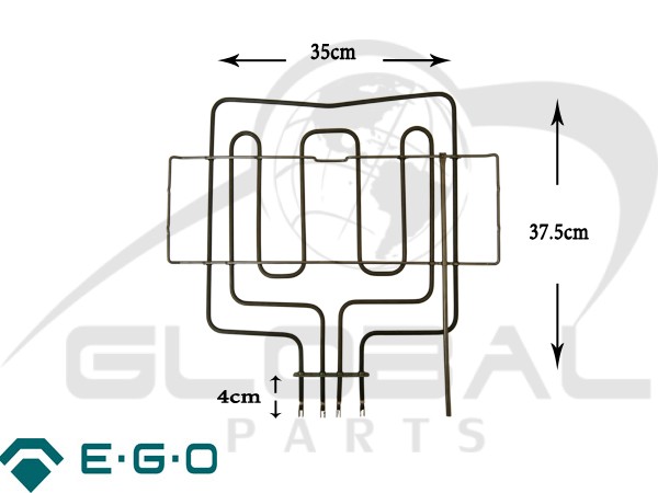 Gallery image 1 of ΑΝΤΙΣΤΑΣΗ ΚΟΥΖΙΝΑΣ ΑΝΩ PITSOS ΜΕ ΝΤΙΖΑ 2800W 00213029