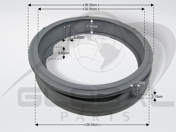 Gallery image 1 of ΛΑΣΤΙΧΟ ΠΟΡΤΑΣ ΠΛΥΝTΗΡΙΟΥ ΡΟΥΧΩΝ LG MDS64212805