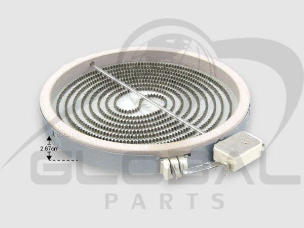 Gallery image 2 of ΕΣΤΙΑ ΚΟΥΖΙΝΑΣ ΚΕΡΑΜΙΚΗ 230ΜΜ 2100W WHIRLPOOL 481231018892