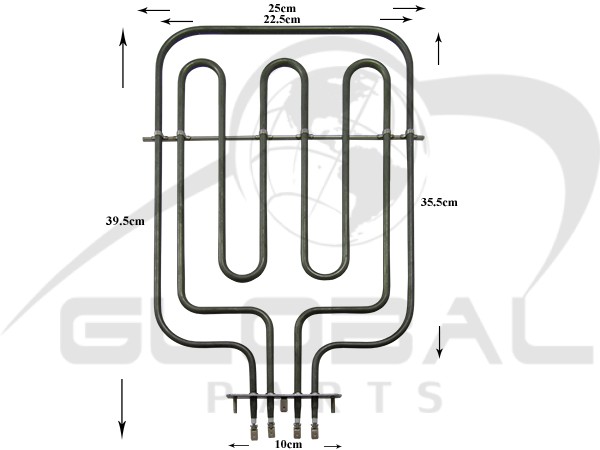 Gallery image 1 of ΑΝΤΙΣΤΑΣΗ ΚΟΥΖΙΝΑΣ ΑΝΩ SMEG WHIRLPOOL 2050W (650W/1400W) 806890372