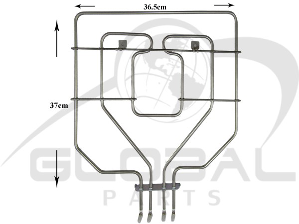 Gallery image 1 of ΑΝΤΙΣΤΑΣΗ ΚΟΥΖΙΝΑΣ ΑΝΩ SIEMENS KANETA 1300+1500W 00684722