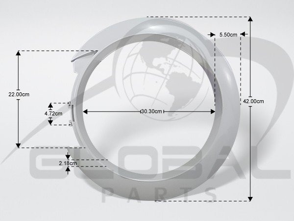 Gallery image 1 of ΠΛΑΙΣΙΟ ΠΟΡΤΑΣ ΠΛΥΝΤΗΡΙΟΥ ΡΟΥΧΩΝ SIEMENS BOSCH 663163