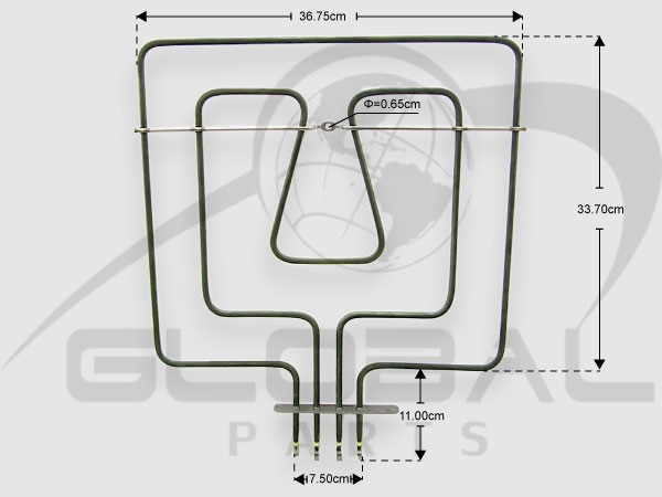 Gallery image 1 of ΑΝΤΙΣΤΑΣΗ ΚΟΥΖΙΝΑΣ ΑΝΩ SIEMENS 2700W 230V 776188