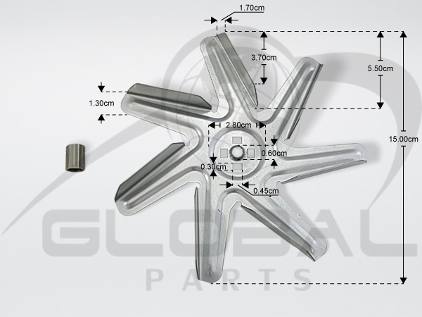 Gallery image 1 of ΦΤΕΡΩΤΗ ΜΟΤΕΡ ΚΟΥΖΙΝΑΣ SIEMENS BOSCH 00650472