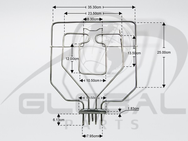 Gallery image 1 of ΑΝΤΙΣΤΑΣΗ ΚΟΥΖΙΝΑΣ ΑΝΩ SIEMENS NEFF KANETA 1300+1500W 00470845