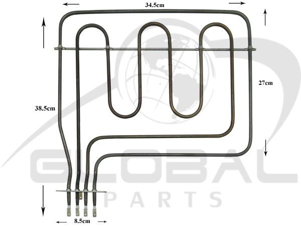 Gallery image 1 of ΑΝΤΙΣΤΑΣΗ ΚΟΥΖΙΝΑΣ ΑΝΩ SIEMENS 900+1600W 230V 00360721