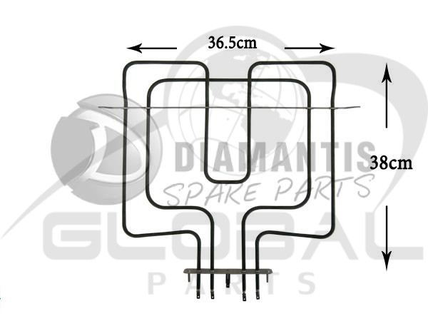 Gallery image 1 of ΑΝΤΙΣΤΑΣΗ ΚΟΥΖΙΝΑΣ ΑΝΩ ΜΕΡΟΣ-ΓΚΡΙΛ WHIRLPOOL 900+1600W 481225998466