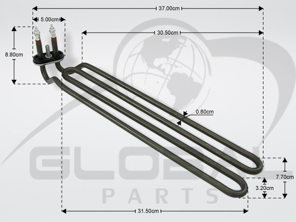 Gallery image 1 of ΑΝΤΙΣΤΑΣΗ ΚΑΔΟΥ ΕΠ.ΠΛ.ΠΙΑΤΩΝ 3000W 230V L36CM