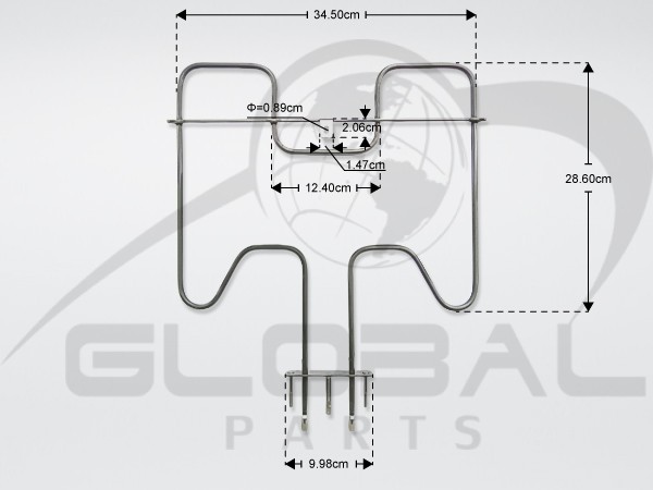 Gallery image 1 of ΓΝΗΣΙΑ ΑΝΤΗΣΤΑΣΗ ΑΝΩ ΦΟΥΡΝΟΥ ΚΟΥΖΙΝΑΣ ARISTON  INDESIT WHIRLPOOL 1800W 481010836643