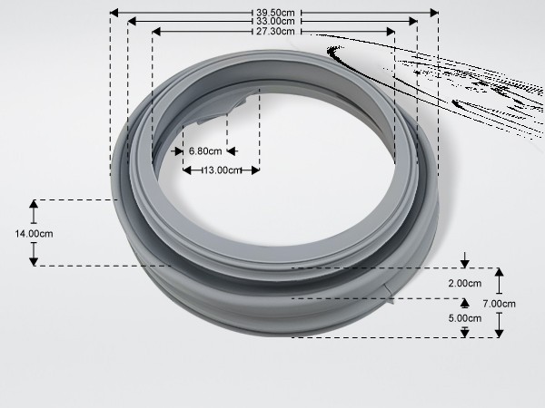 Gallery image 1 of ΛΑΣΤΙΧΟ ΠΟΡΤΑΣ ΠΛΥΝΤΗΡΙΟY ΡΟΥΧΩΝ WHIRLPOOL IGNIS BAUKNECHT