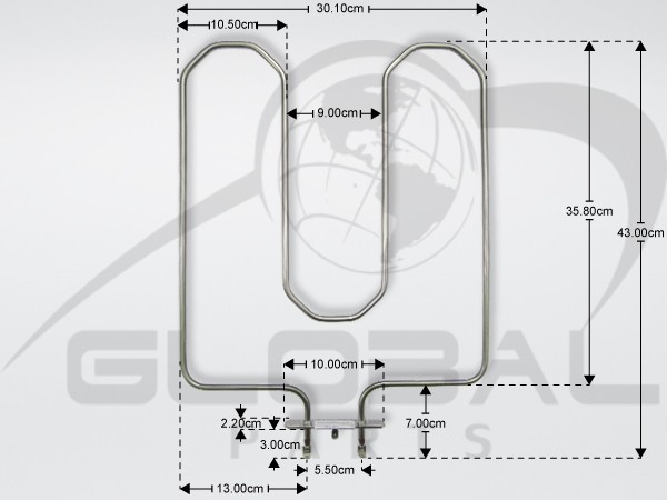 Gallery image 1 of ΑΝΤΙΣΤΑΣΗ ΚΟΥΖΙΝΑΣ ΚΑΤΩ ΜΕΡΟΣ 1400W 230V