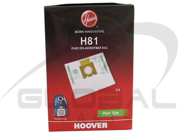 Gallery image 1 of ΣΑΚΟΥΛΑ ΣΚΟΥΠΑΣ HOOVER TELIOS EXTRA H81 ORIGINAL SET 4 ΤΕΜ