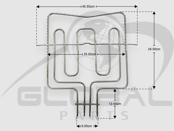 Gallery image 1 of ΑΝΤΙΣΤΑΣΗ ΚΟΥΖΙΝΑΣ ΠΙΤΣΟΣ UNIFLAM ΑΝΩ 1000/1800W 230V